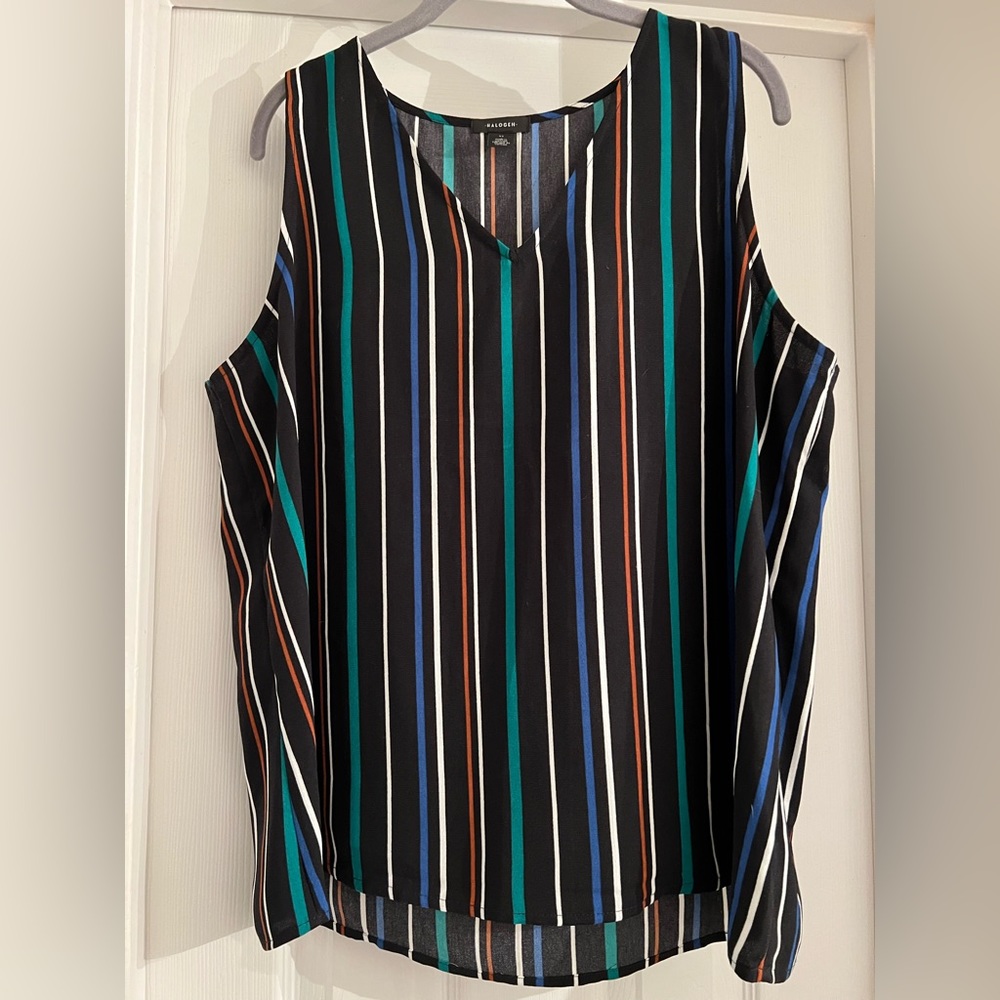 Halogen V-Neck Multi Stripe Shell Size X-Large